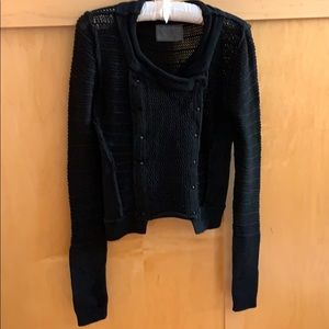 All Saints sweater, double breast stud closures S
